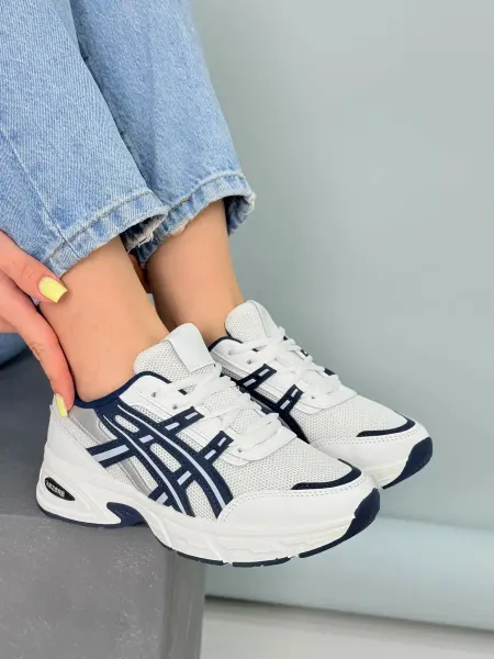 ASICS Кроссовки женские белые на платформе кеды летние