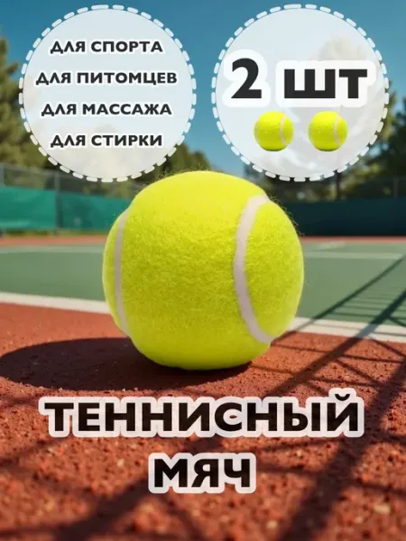 Мяч для большого тенниса 2 шт