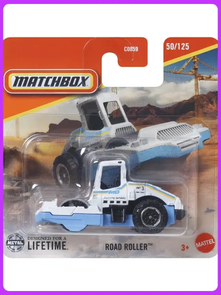 Matchbox Машинка Базовой коллекции Road Roller