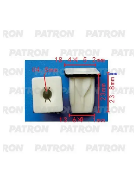 PATRON Клипса пластмассовая