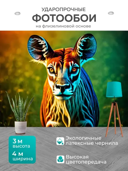 LotsPrints Фотообои "Градиент таинственных животных в мифах." 4x3м
