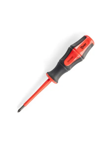КВТ Отвертка диэлектрическая крестовая PH1х80
