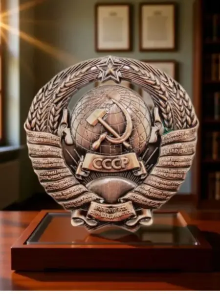Магнит сувенирный на холодильник "СССР" герб