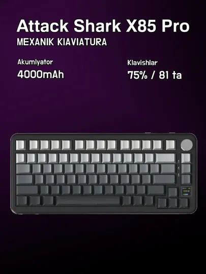 ATTACK SHARK X85PRO механическая клавиатура