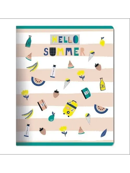 Тетрадь общая Be Smart 165х203, 48л, кл, мяг, скр."Summer