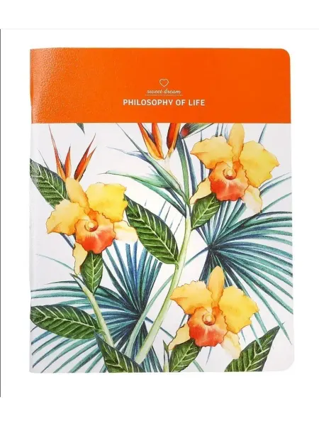 Тетрадь общая Be Smart 165х203 48л кл скрепка "Tropics"
