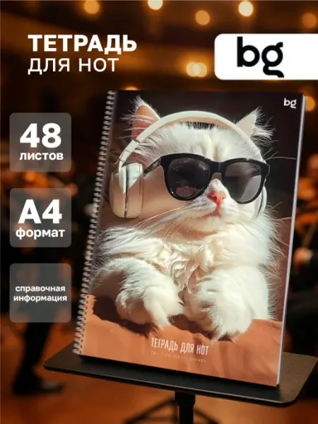 BG Тетрадь для нот А4