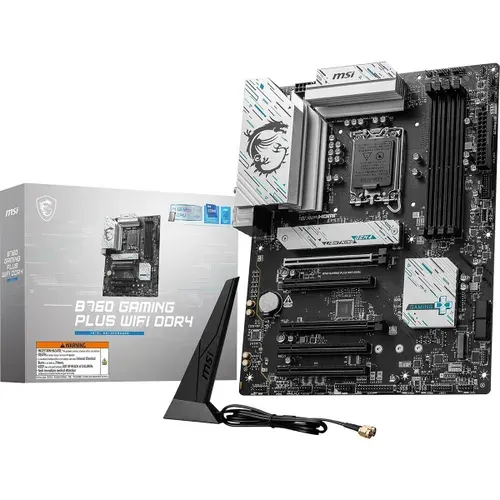 Материнская плата MSI B760 GAMING PLUS WIFI DDR4, LGA1700, Intel B760, ATX, RTL (B760 GAMING PLUS WIFI DDR4)