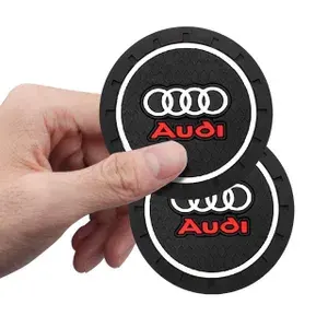 Коврик в подстаканник автомобиля AUDI, 2 шт