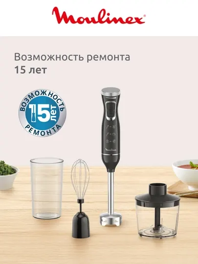 Блендер погружной Moulinex DD5R38F0 - Измельчение и смешивание
