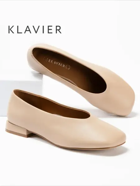 KLAVIER Туфли женские натуральная кожа на низком каблуке