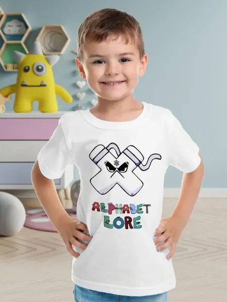 Филя Футболка детская Alphabet lore Алфавит лора Буква W