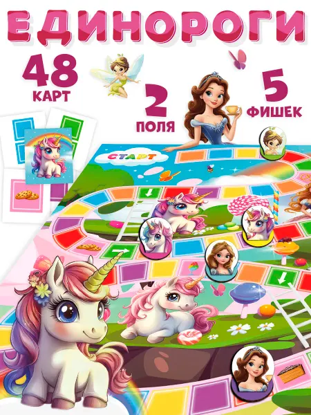 АУРАИГР Настольная игра детская Единороги