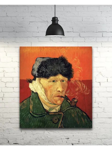 Past_today "Автопортрет", Ван Гог (без подрамника, 40х45 см)