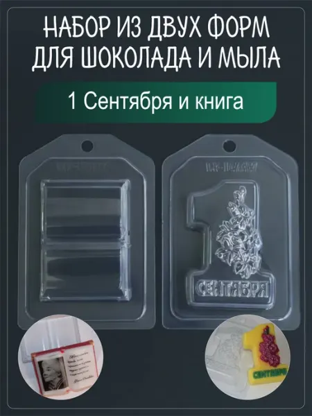 Клуб мастеров Набор пластиковых форм для мыла 1 Сентября и книга