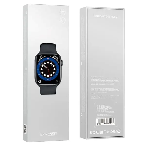 Часы наручные SMART WATCH HOCO Y5 Pro Smart sports, call version (Черный)