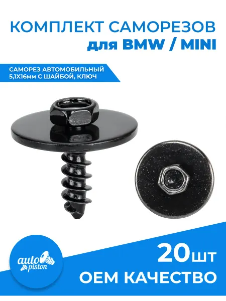 Autopiston Саморезы автомобильные BMW и Mini набор