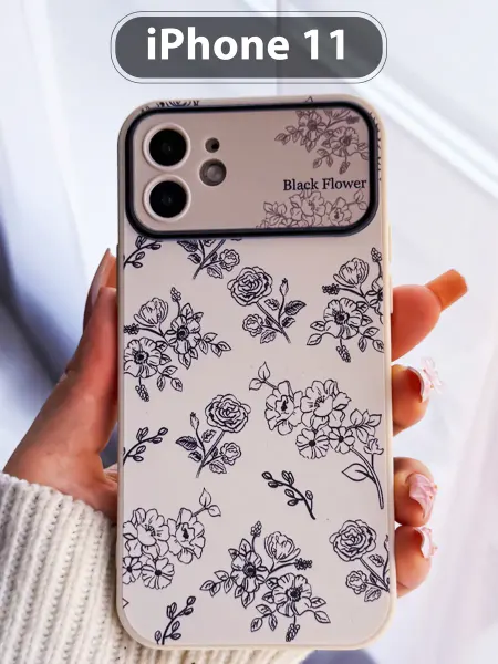 Drivero Чехол на iPhone 11 с принтом силиконовый в стиле 17