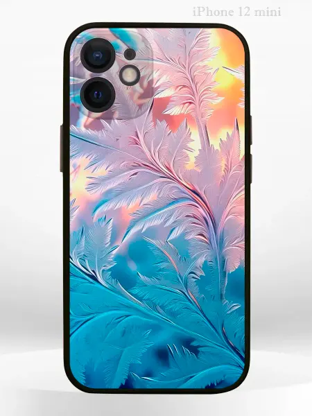 PRINTberries Чехол на iPHONE 12 mini с принтом новогодний hoarfrost