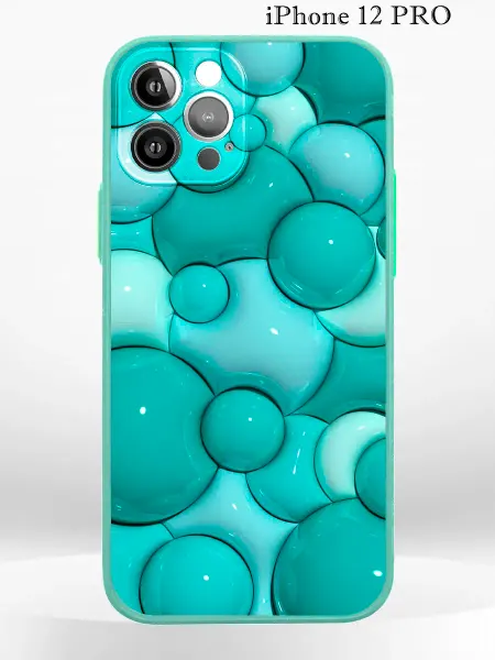 PRINTberries Чехол на iPHONE 12 PRO с принтом пузыри