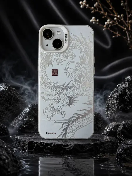 Liamoon Чехол на iPhone 15 Plus с принтом Дракон