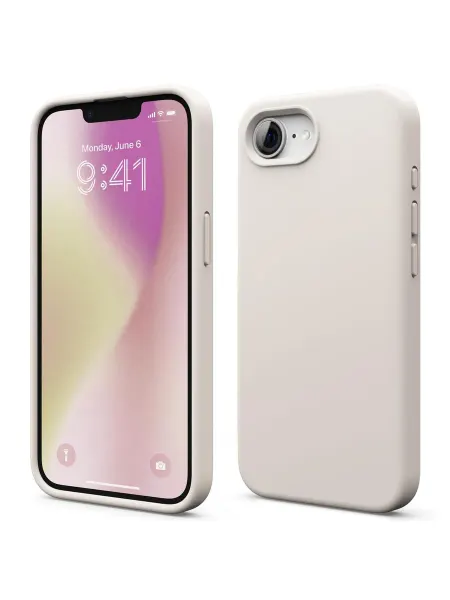 Elago Чехол на iPhone 17e, 16e силиконовый Soft silicone (Liquid)