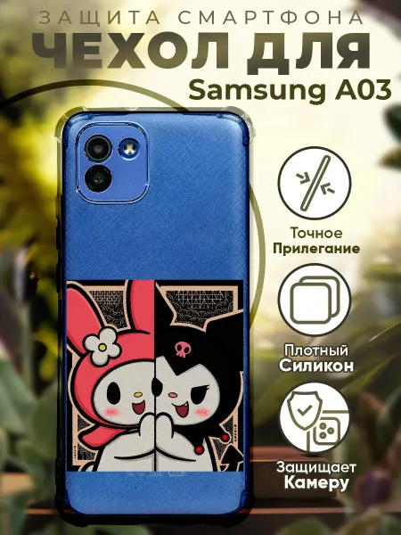 PRINTberries Чехол на SAMSUNG A03 с принтом хелоу кити