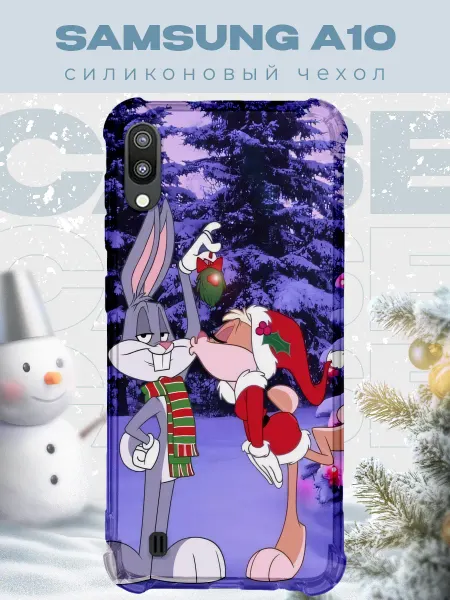 PRINTberries Новогодний чехол для телефона Samsung A10 багс бани