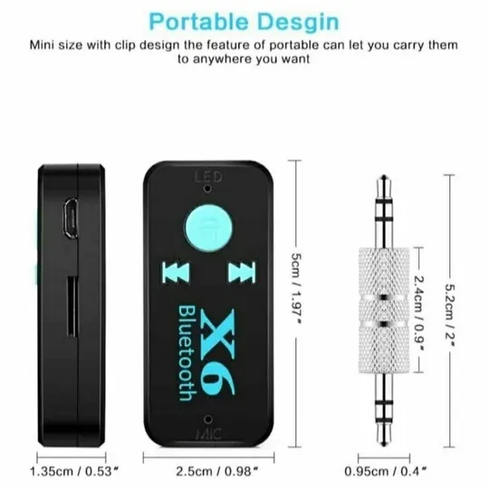 Bluetooth адаптер для автомобиля Aux Bluetooth X6