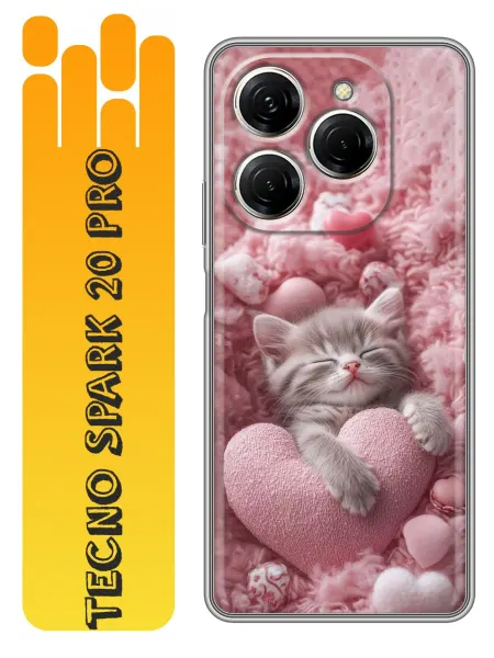 360skin Чехол на Tecno Spark 20 Pro Котенок для девочки