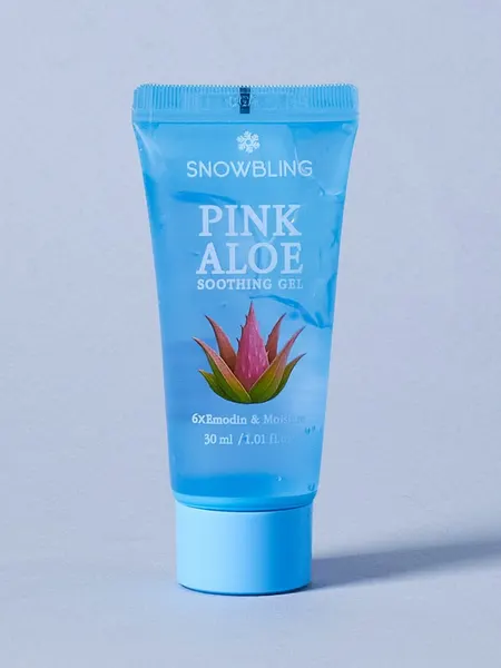 SNOWBLING Многофункциональный гель для лица с розовым алое 30мл Pink Aloe Soothing Gel
