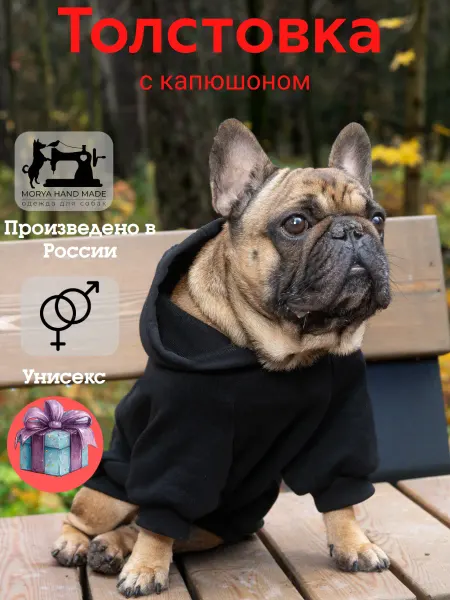 Morya HM Толстовка с капюшоном для французского бульдога