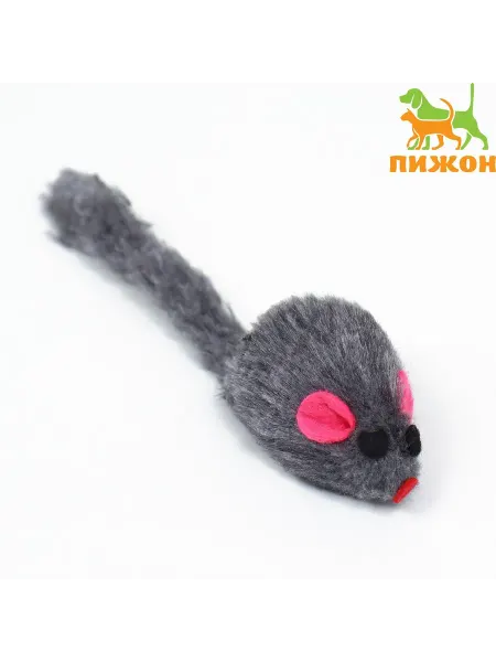 Игрушка для кошек Малая мышь меховая, 5 см, искусственный ме