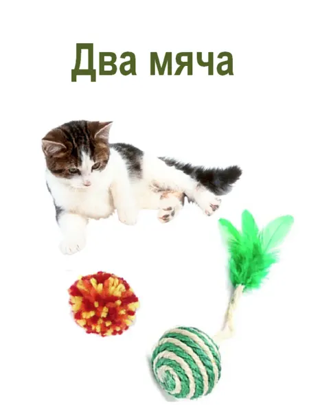 Два мяча для кошек, собак