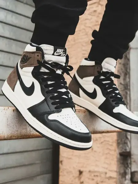 Sadefort Кроссовки Air Jordan 1 mocha Джорданы высокие спортивные