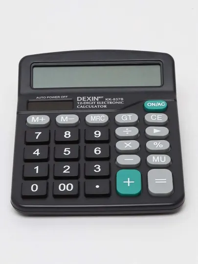 Электронный калькулятор DEXIN KK-837B (12-разрядный) - Калькуляторы