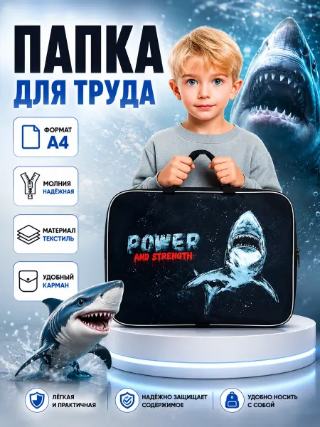 AVIVERIKA Папка для труда и тетрадей А4 с ручками