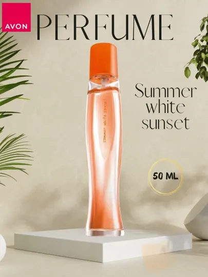 Summer White Sunset Avon, универсальный парфюм для женщин, 50 мл