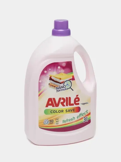 Гель для стирки Avrile Color Save, для цветного белья, 3 л