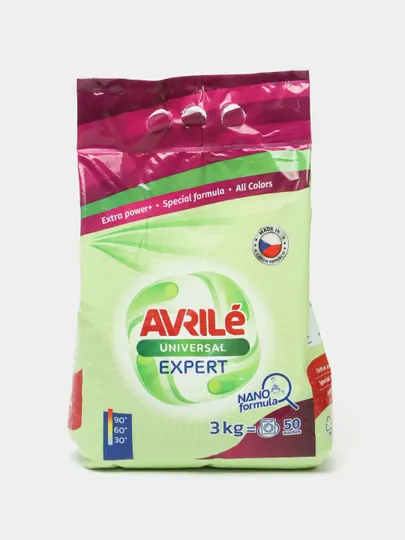 Стиральный порошок Avrile Expert, с нано - формулой, 3 кг