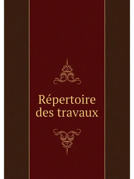 Нобель Пресс Repertoire des travaux