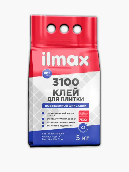 Ilmax Клей для плитки повышенной фиксации Илмакс 3100