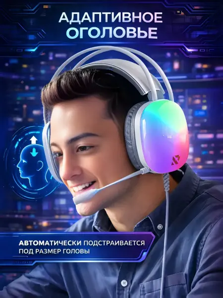 AWEI Проводные наушники игровые SBHG-9780 VAULT Белый