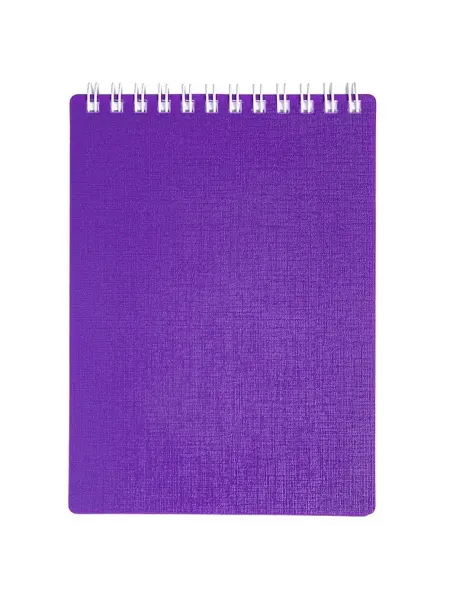 Hatber Блокнот 80л А6 Клетка CANVAS Пластик на гребне Фиолетовый 8