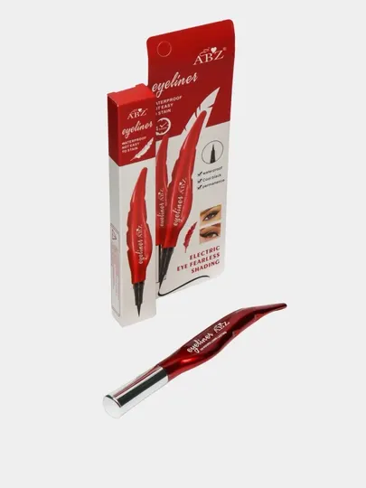 Профессиональная подводка-фломастер Eyeliner ABZ, для глаз, водостойкая, черная - Макияж глаз