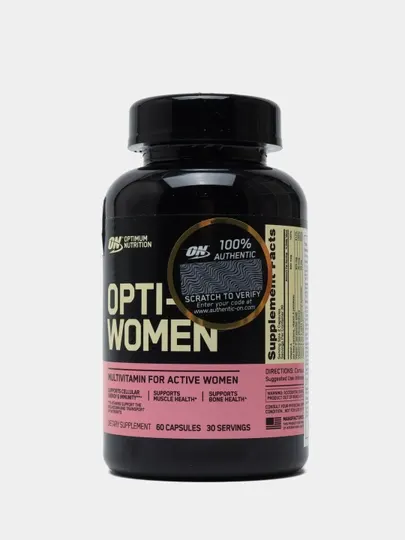 Витамины для женщин Opti-Women, мультивитамины+минералы, 60 капсул - Витамины и минералы для спортсменов