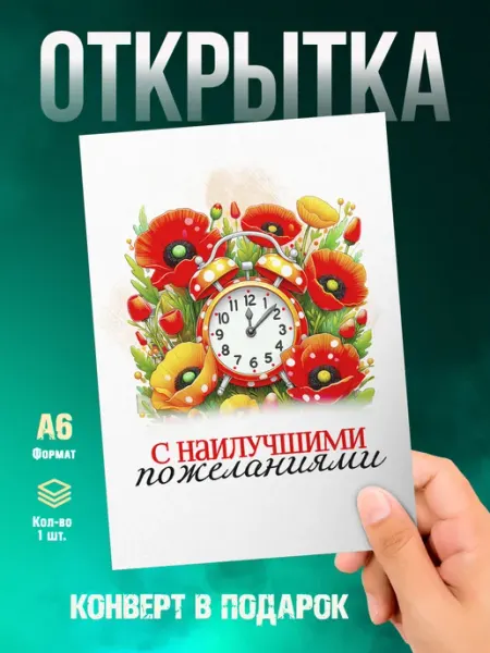 Малина-принт. Типография Открытка Выпускной. С наилучшими пожеланиями