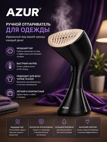 Azur ручной паровой утюг