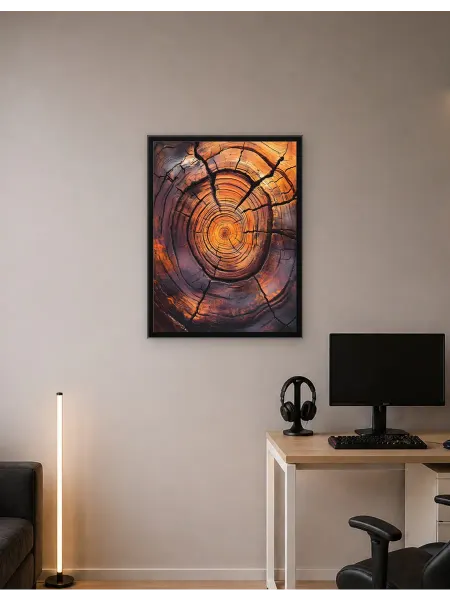 Postersbase Настенный плакат Кольца деревьев с трещинами 50x70