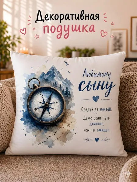 Подушка декоративная сыну